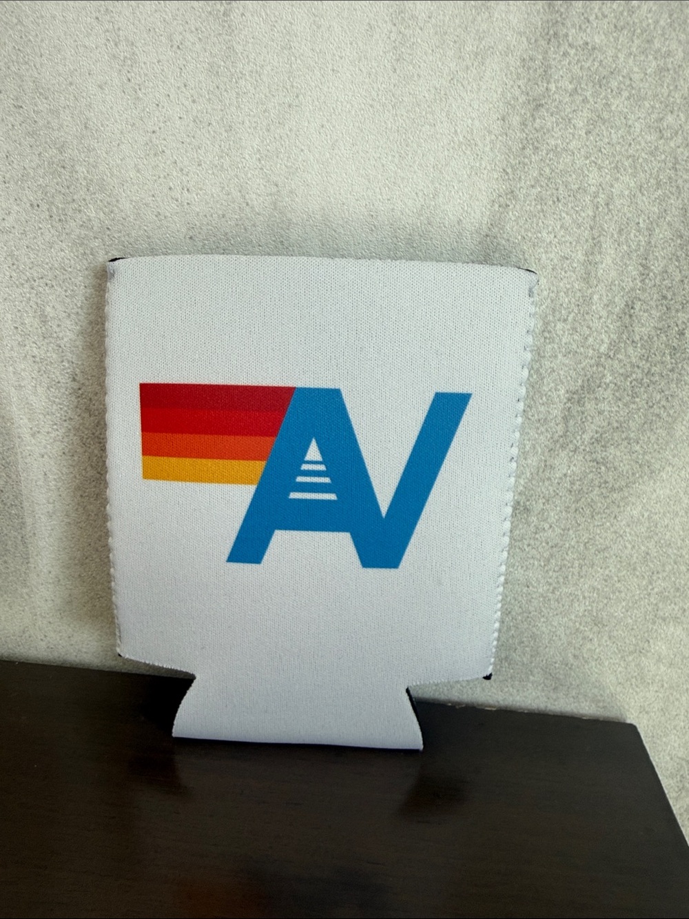 Aviator Nation Neoprene Can Cooler Koozie White Rainbow Logo AV